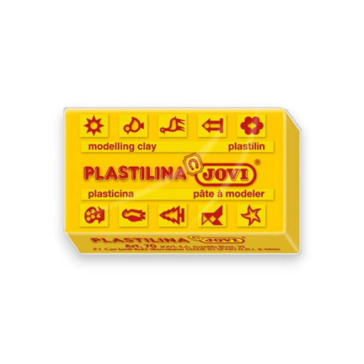 Picture of JOVI PLASTILINA BLOCK 50GR - DARK YELLOW